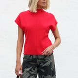 Estelle Knit Top RED