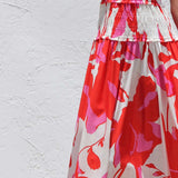 Scarlet Bloom Maxi Dress