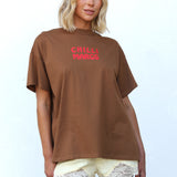Chilli Margs Tee BROWN