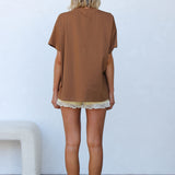 Chilli Margs Tee BROWN