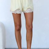 Arabella Lace Shorts YELLOW