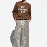 Spicy Margarita Club Sweater BROWN