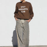 Spicy Margarita Club Sweater BROWN