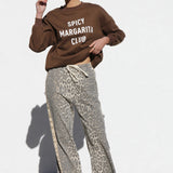Spicy Margarita Club Sweater BROWN
