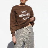 Spicy Margarita Club Sweater BROWN