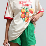 Love Stripe Short GREEN