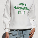 Spicy Margarita Club Sweater WHITE