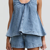 Kaori Denim Top