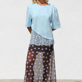 Willow Lace Top SKY BLUE