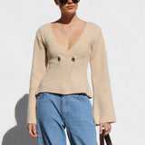 Cara Knit Top BEIGE