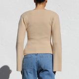 Cara Knit Top BEIGE