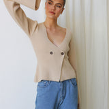 Cara Knit Top BEIGE