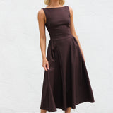 Brielle Dress CHOCOLATE