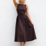 Brielle Dress CHOCOLATE