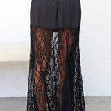 Midnight Muse Lace Skirt