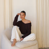 Deanna Knit Top BROWN