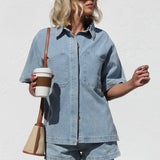 Jovie Denim Set BLUE