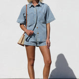 Jovie Denim Set BLUE