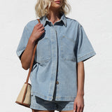 Jovie Denim Set BLUE