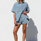 Jovie Denim Set BLUE