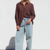 Renee Shirt CHOCOLATE