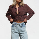 Renee Shirt CHOCOLATE