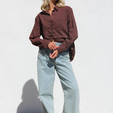 Renee Shirt CHOCOLATE