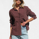 Renee Shirt CHOCOLATE