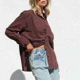 Renee Shirt CHOCOLATE