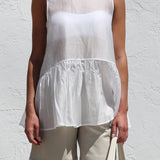 Marlowe Peplum Top WHITE