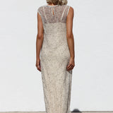 Afterglow Sequin Dress BEIGE