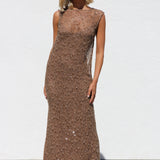 Afterglow Sequin Dress BRONZE