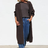 Indie Stripe Knit Top BROWN