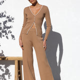 Demi Knit Pants CAMEL