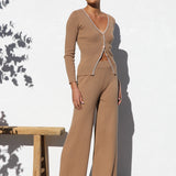 Demi Knit Pants CAMEL