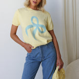 Lara Bow Knit Top BUTTER