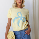 Lara Bow Knit Top BUTTER