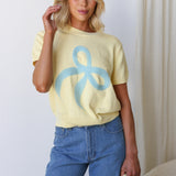 Lara Bow Knit Top BUTTER