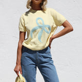 Lara Bow Knit Top BUTTER