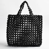 Solara Beaded Tote BLACK