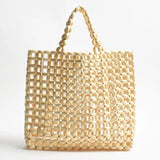 Solara Beaded Tote CREAM