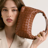 Cleo Woven Handbag TAN