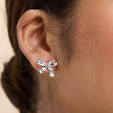 Vera Bow Stud SILVER