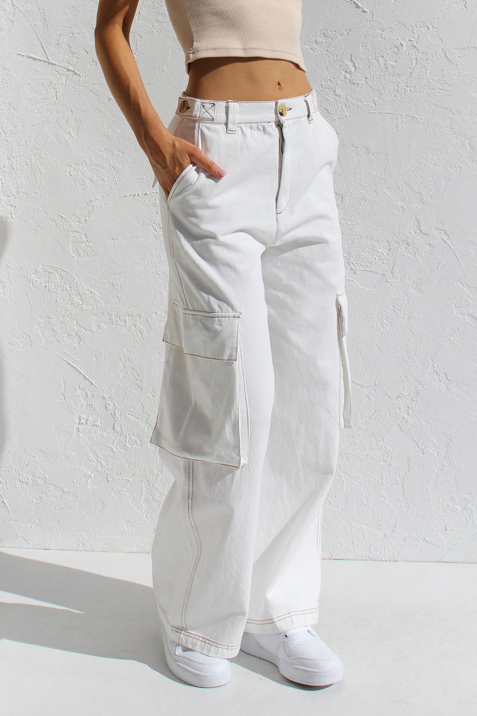 Sara Pants WHITE