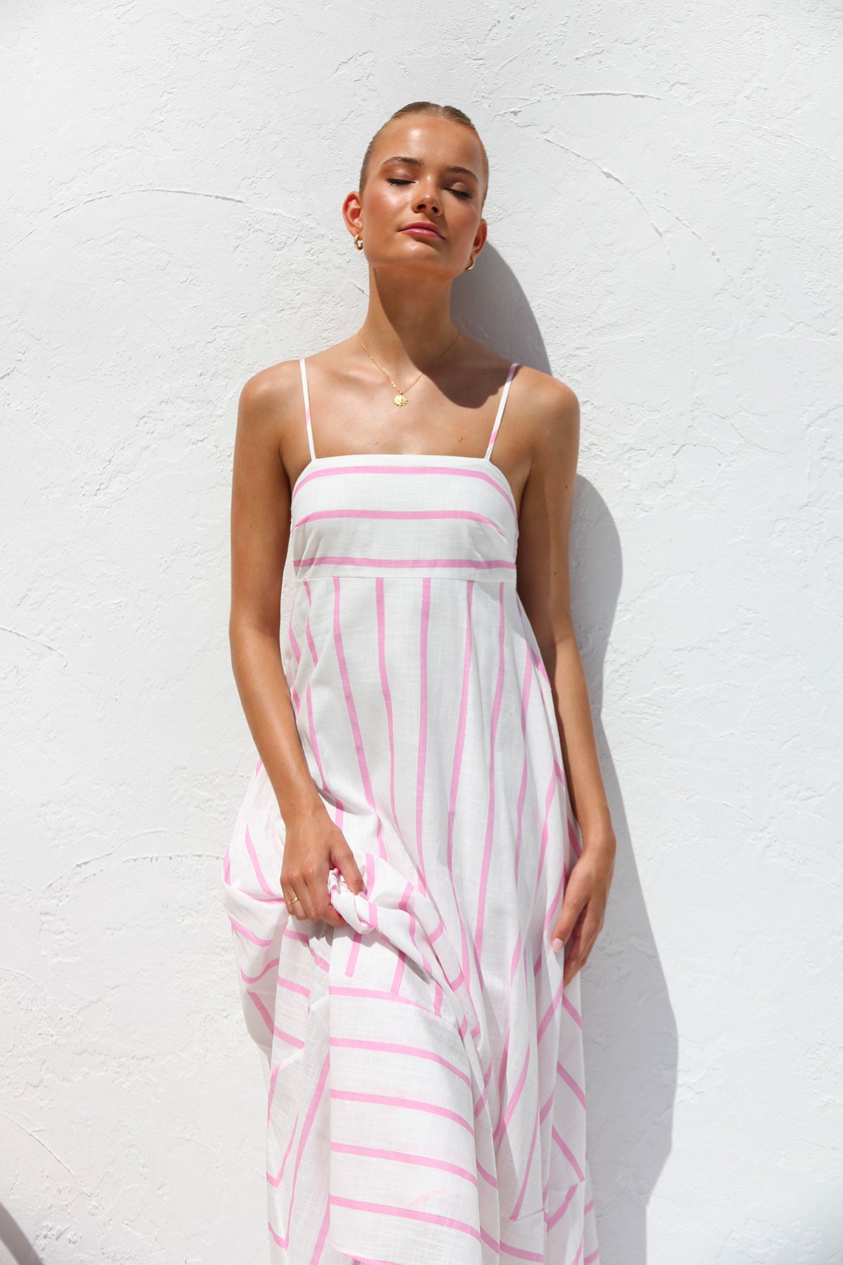 Zulu Dress PINK STRIPE